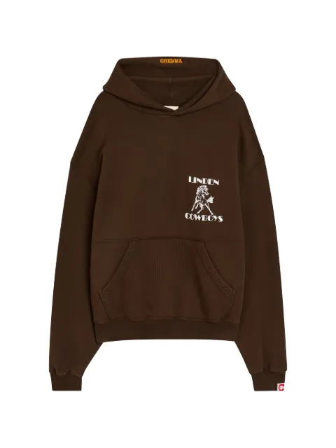 Cherry LA Cowboys graphic-print hoodie Brown CHRYWT600BRNA
