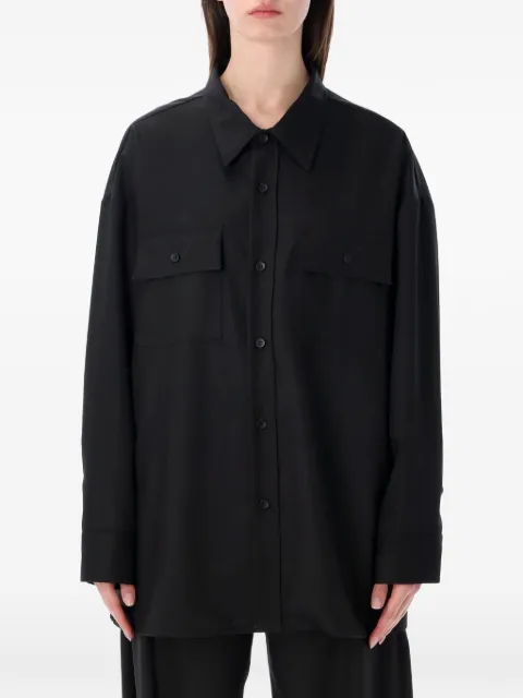 THELATEST Daria long-sleeve shirt Black 4010T0162