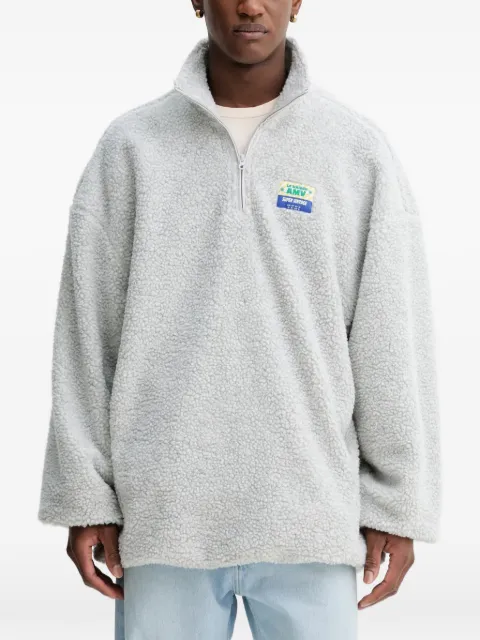 American Vintage Hoktown half-zip sweater Grey MHOK03C