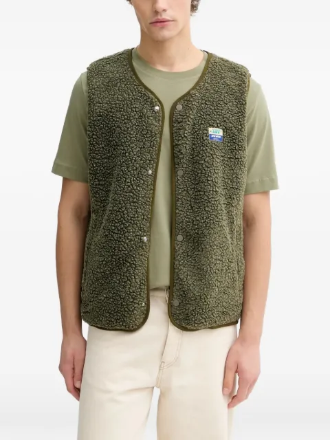 American Vintage buttoned patch gilet Green MHOK16A