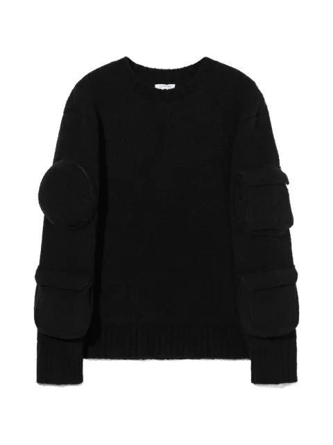 Off-White pocket-detail sweater Black OMHE168F23KNI0011000