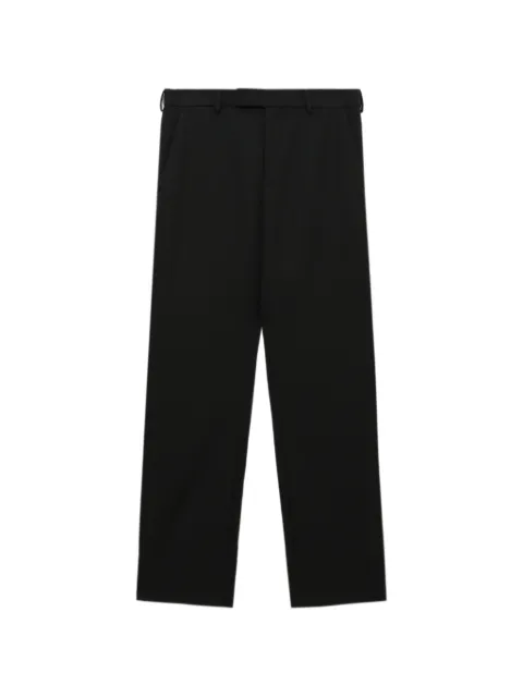 Rier Tourbe Rustic fitted virgin-wool trousers Black TRS27WVR