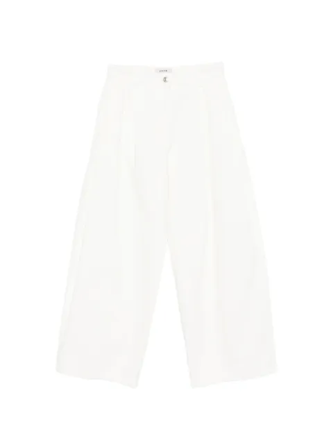 System button-fastening pleated jeans White SY2G1NPCT02W