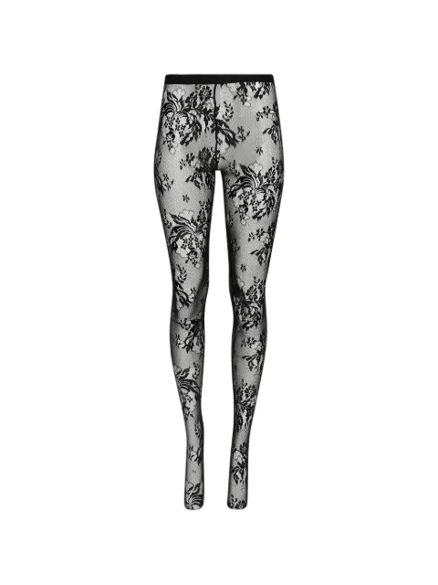 WARDROBE.NYC Evening floral tights Black W2098R22LC
