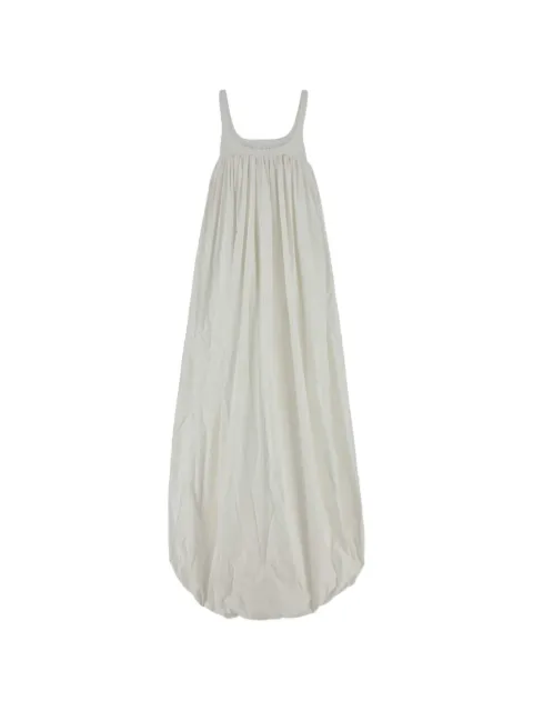ARMARIUM gathered balloon-hem dress White ARMTMD030C003