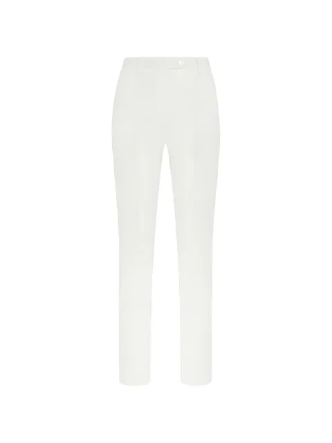 Kiton tapered trousers White D48125