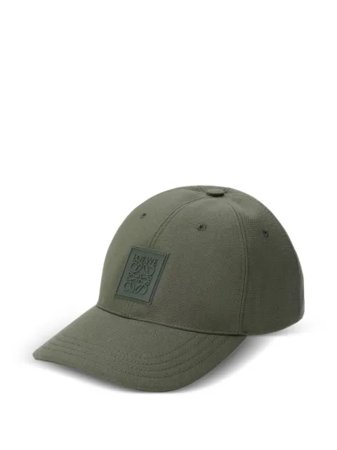 LOEWE logo-patch baseball cap Green 8800000645797