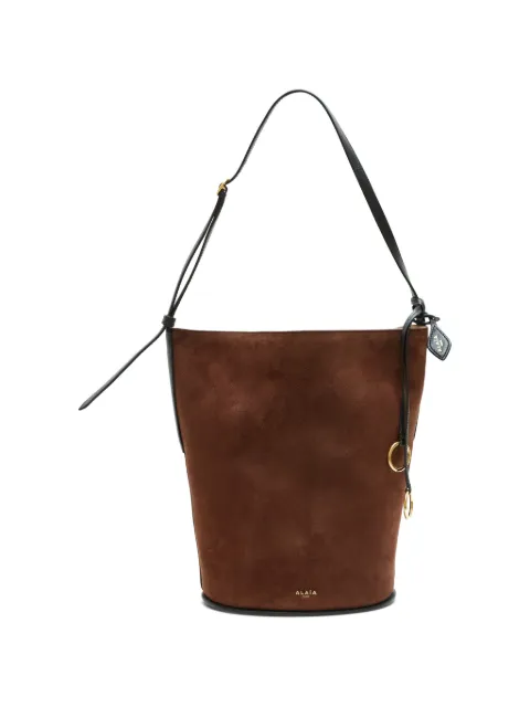 Alaïa suede bucket bag Brown AA1L6005CA577743