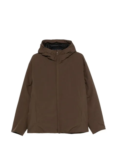 Herno zip-up hooded jacket Brown PI001294U12840