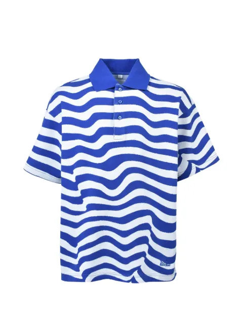 Napa By Martine Rose Ego SS striped polo shirt Blue NP0A4HG9L65