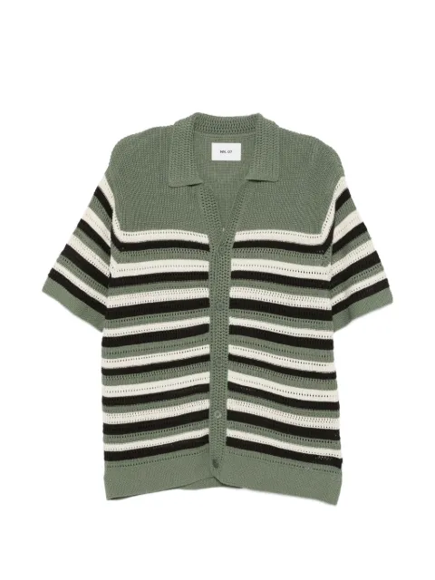 NN07 Lars striped shirt Green 2610000066382