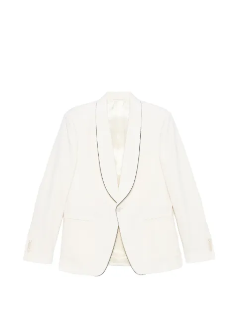 Lardini piped collar blazer Neutrals CN5824ECN64307