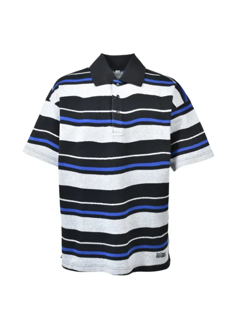 Napa By Martine Rose Ego SS striped polo shirt Black NP0A4HG9L67