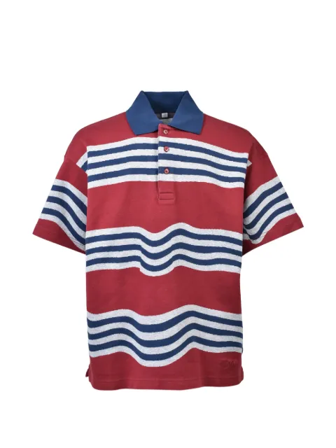 Napa By Martine Rose Ego SS striped polo shirt Red NP0A4HG9L66