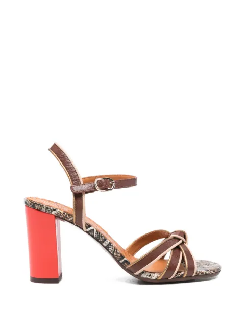 Chie Mihara Ballah knotted leather sandals Brown BALLAH