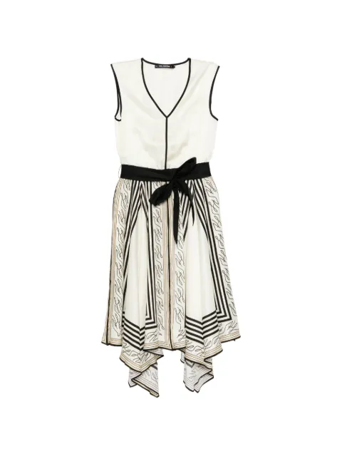 Karl Lagerfeld scarf print dress Neutrals B2W13030461