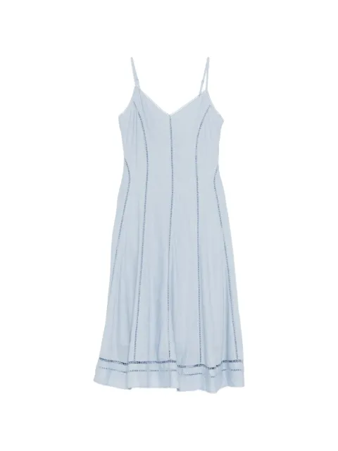 Karl Lagerfeld cut-out embroidery dress Blue B2W130191KZ