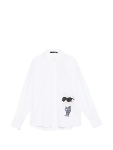 Karl Lagerfeld Ikon Aquarelle shirt White B2W11001100