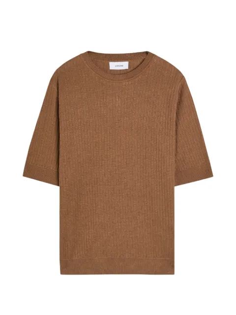 Lardini crew-neck T-shirt Brown CNLTMC77A
