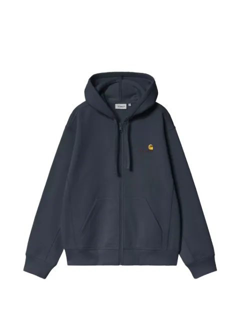 Carhartt WIP American Script zip-up hoodie Blue I033063