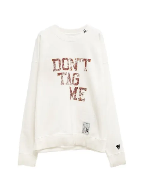 Maison MIHARA YASUHIRO crew-neck text-print sweatshirt Neutrals J16PO782