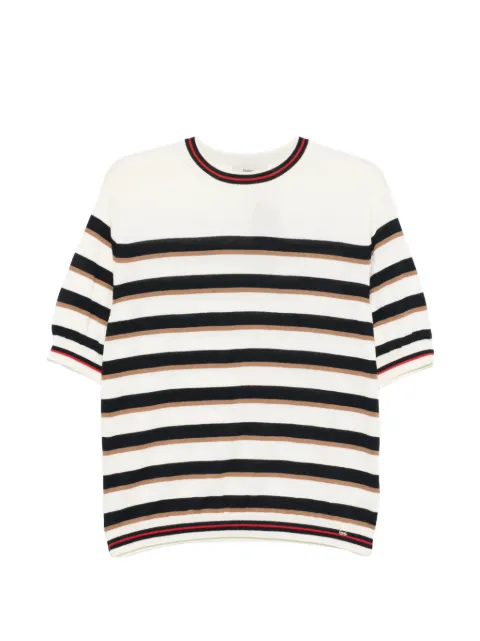 Herno striped short-sleeve T-shirt White MG000239D72118