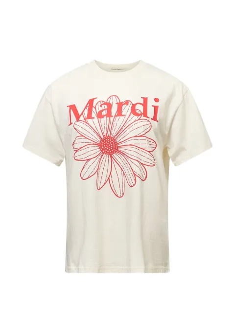 Mardi Mercredi Flower T-shirt Neutrals 26SSMFK61JSS004CRRD0000CREA