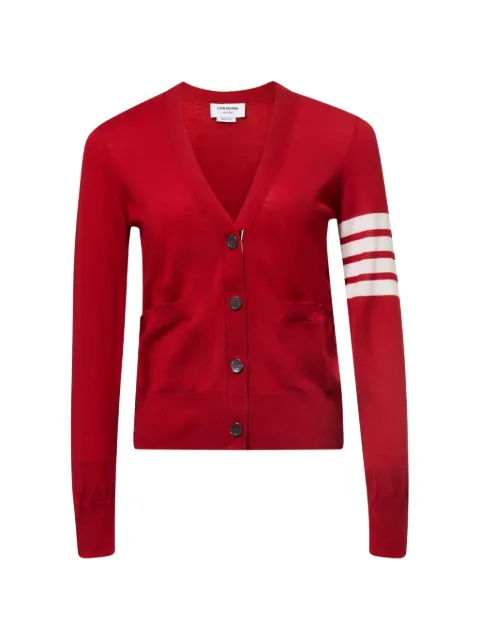 Thom Browne V-neck cardigan Red FKC334AY1014