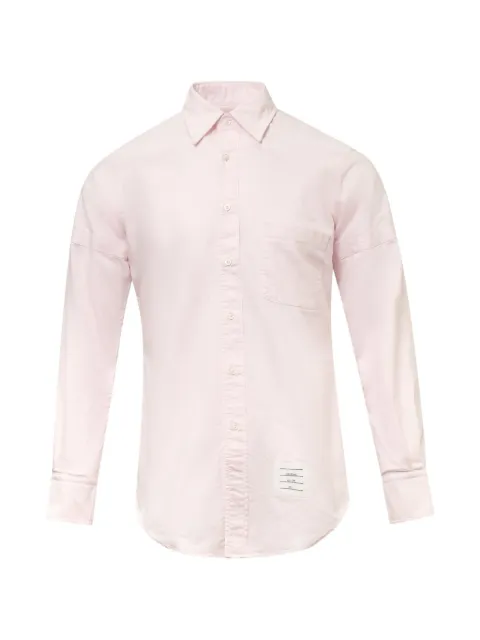 Thom Browne long-sleeve button-down shirt Pink SS26MWL428OF031300