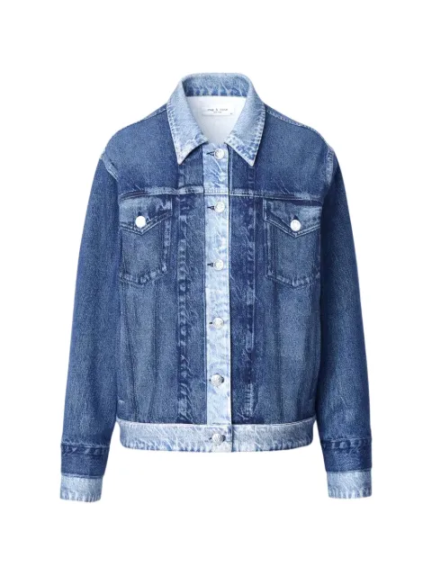 rag & bone oversized trucker jacket Blue RC8425H0MTE00DBLIN