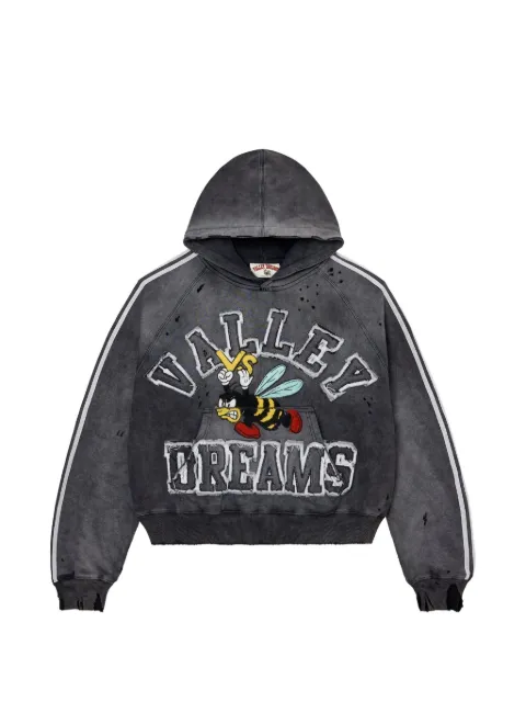 Vale graphic-print hoodie Grey VFAPO001
