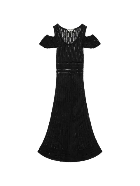 JW Anderson crochet-knit midi dress Black KW1483YN0489