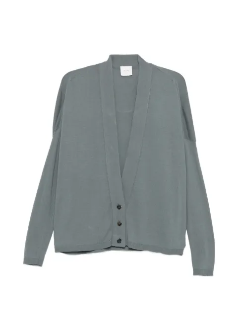 Alysi button V-neck cardigan Grey 216429P6006