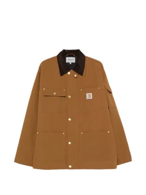 Carhartt WIP Clapton corduroy-collar pocket jacket Brown I036944
