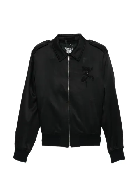 Alexander McQueen zip embellished jacket Black 464510QJP09