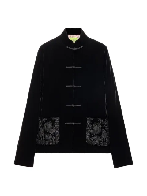 Shanghai Tang embroidered tang jacket Black Z2WRJ228AN