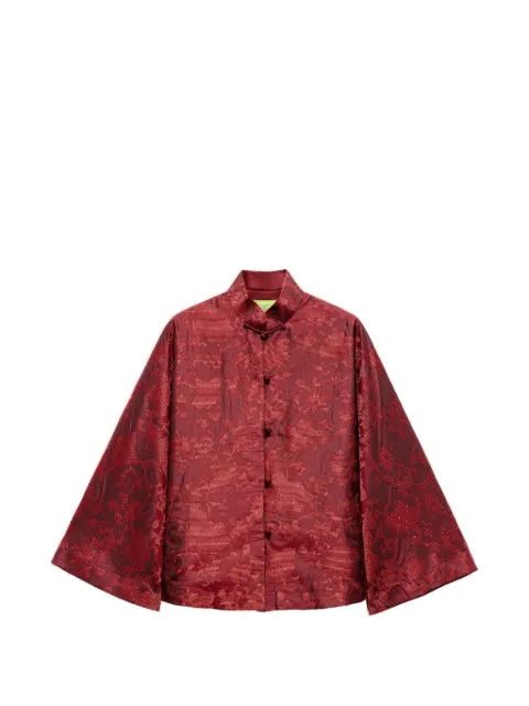 Shanghai Tang patterned button jacket Red Z2WRJ229DN