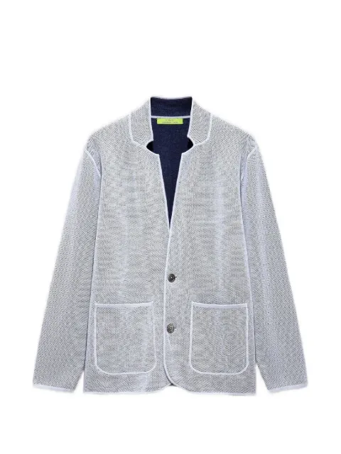 Shanghai Tang patch-pocket blazer Blue Z3MRJ232DM
