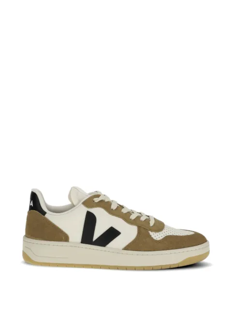 VEJA V-10 logo-patch sneakers Neutrals VI0221444B