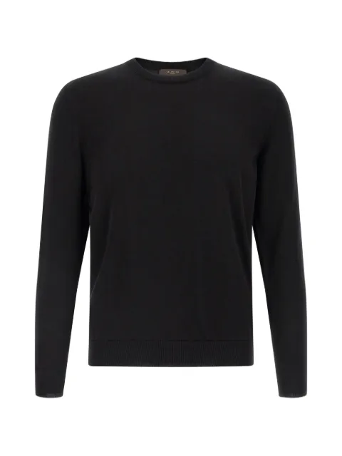 Zanone cotton sweater Black 810234ZY318Z3369