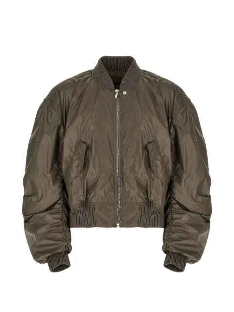 Rick Owens Secchia Flight ribbed-knit bomber jacket Grey RU01F2792NPS