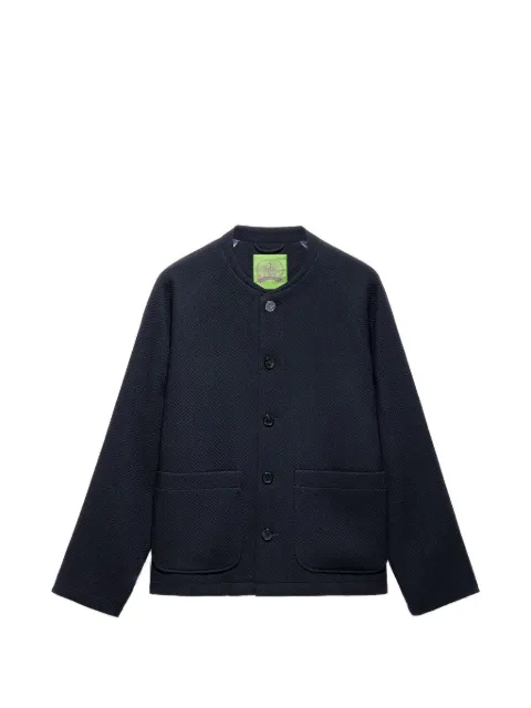 Shanghai Tang buttoned tang jacket Blue Z2MRJ215CW