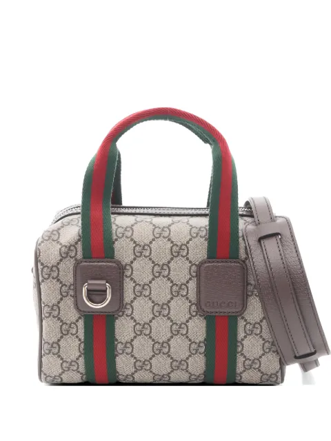 Gucci Pre-Owned 1920s mini Ophidi GG supreme handbag Neutrals 1047036