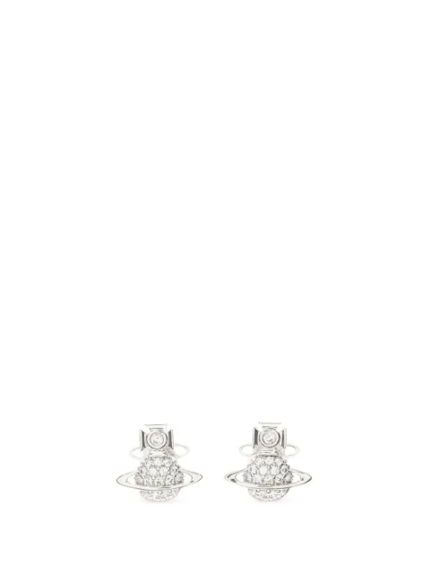 Vivienne Westwood Pre-Owned 2020s Tamia rhinestone-embellished earrings Silver 1047963