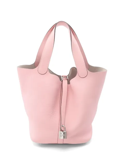 Hermès Pre-Owned 2015 leather lock handbag Pink 1046637T