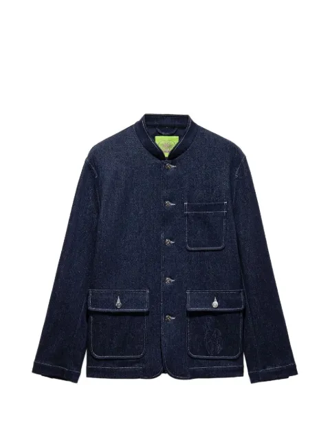 Shanghai Tang five-button horse jacket Blue Z2MRJ234DM