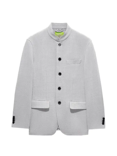 Shanghai Tang herringbone-button jacket Grey Z2MRJ217AJ