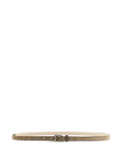 Brunello Cucinelli monile-embellishment loop belt Brown M0DELC149C8769