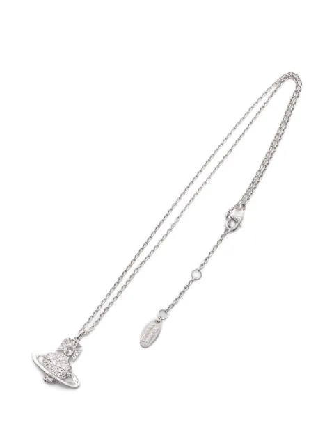 Vivienne Westwood Pre-Owned 20s Agnatha rhinestone orb necklace Silver 1047952