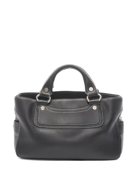 Celine Pre-Owned 00s leather handbag Black 1047725